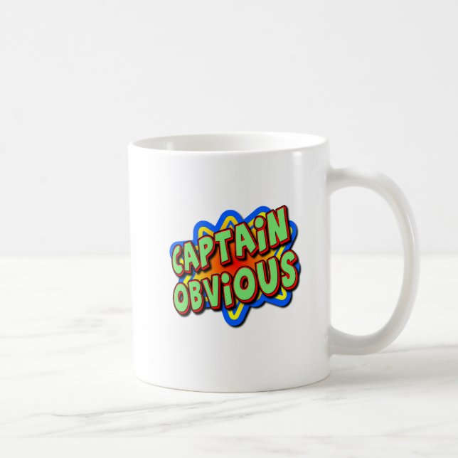 Captain Oblivious Funny Mug (Right)