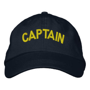 Captain of a boat or sporting team embroidered hat