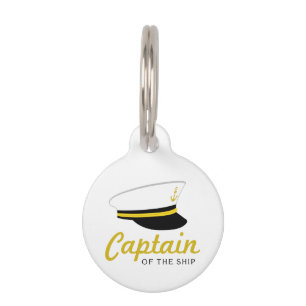 Captain Of Ship Pet Tag