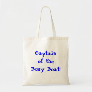 Captain Of The Busy Boat Kid's Tote Bag