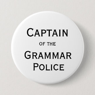 Captain of the Grammar Police Button