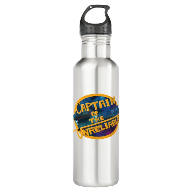 Captain of the Unreliable 710 Ml Water Bottle (Front)
