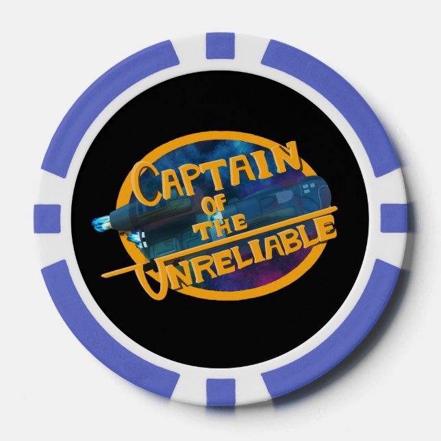 Captain of the Unreliable Poker Chips (Front)