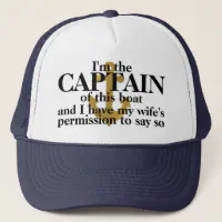 Captain Of This Boat Funny Hat