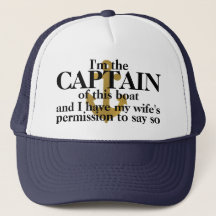 Captain Of This Boat Funny Hat