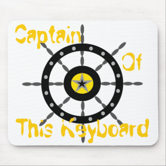 Captain of This Keyboard Mouse Pad