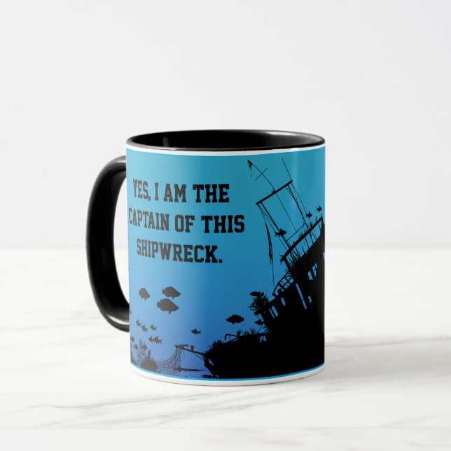 Captain of this Shipwreck Mug (Front Left)