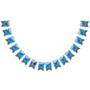 Captain One-derpants Happy Birthday Bunting Flags