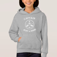 Captain or Boat Name Nautical Anchor oars stars