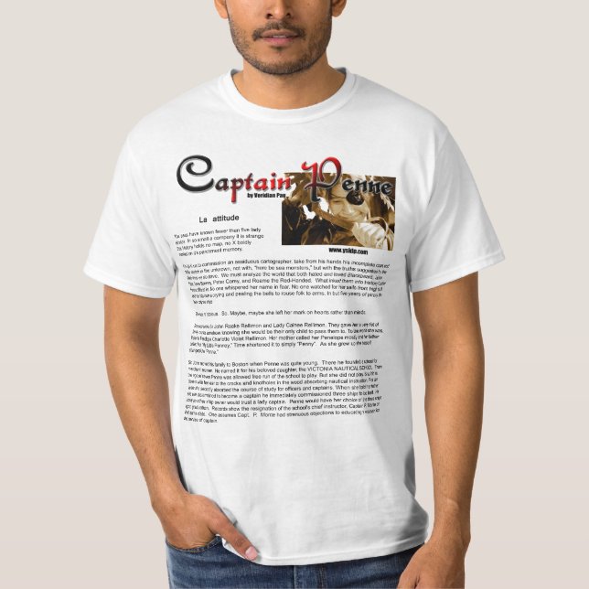 Captain Penne Tee Shirt Book chap. one (Front)