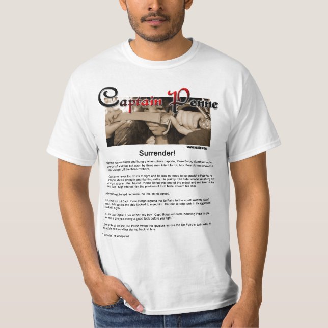 Captain Penne Tee Shirt Book chapter five (Front)