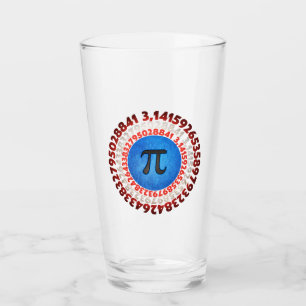 Captain Pi Superhero Shield Nerdy Math Pi Day      Glass