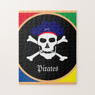 Captain & Pirates Flag - Treasure Island /kids Jigsaw Puzzle
