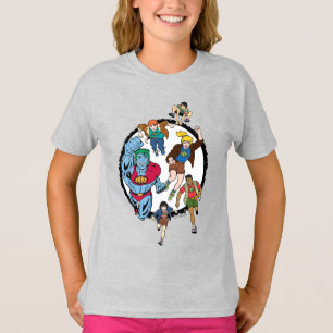 Captain Planet and the Planeteers Circle Graphic T-Shirt