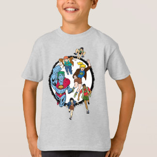 Captain Planet and the Planeteers Circle Graphic T-Shirt