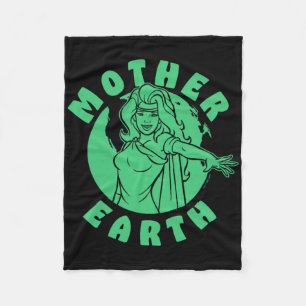 Captain Planet And The Planeteers Earth Day Mother Fleece Blanket