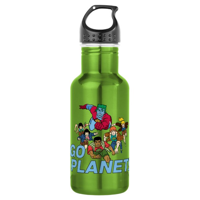 Captain Planet and the Planeteers - Go Planet! 532 Ml Water Bottle (Front)