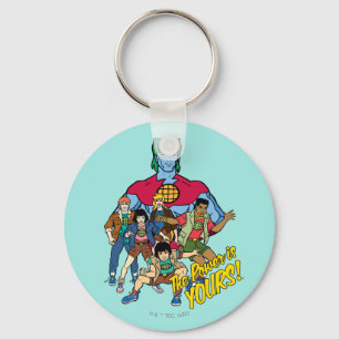 Captain Planet Group Graphic - The Power Is Yours! Keychain