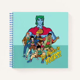 Captain Planet Group Graphic - The Power Is Yours! Notebook
