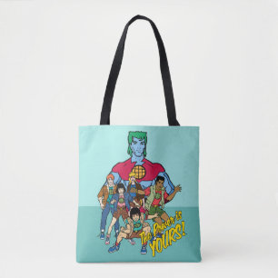 Captain Planet Group Graphic - The Power Is Yours! Tote Bag
