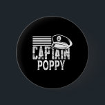 Captain Poppy - Sailing Captain Hat Boat Owner Boa 2 Inch Round Button<br><div class="desc">Captain Poppy - Sailing Captain Hat Boat Owner Boating</div>
