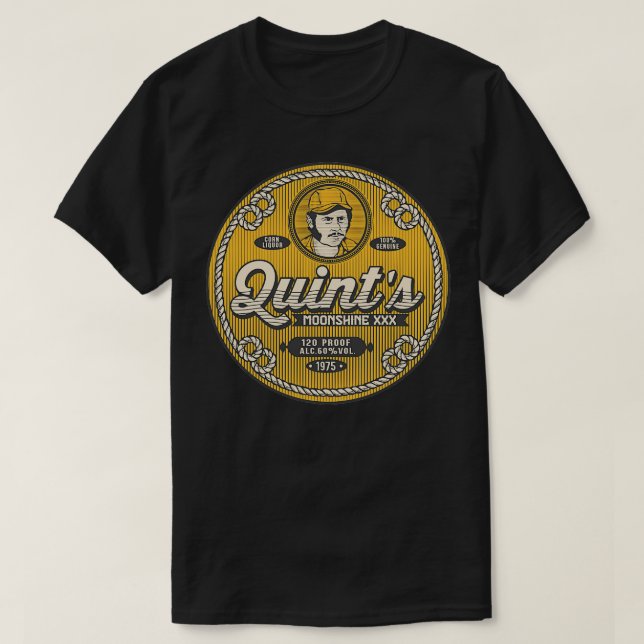 Captain Quints Moonshine T-Shirt (Design Front)