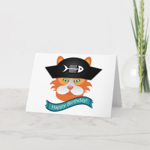 Captain Red - Greeting Card, Standard white envelo Card