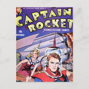 Captain Rocket Comic Postcard