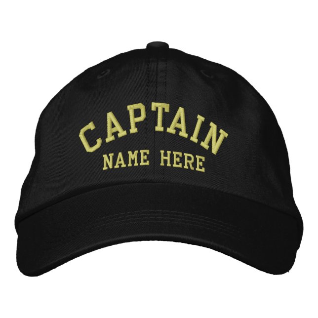 Captain - Sailor customizable Embroidered Hat (Front)