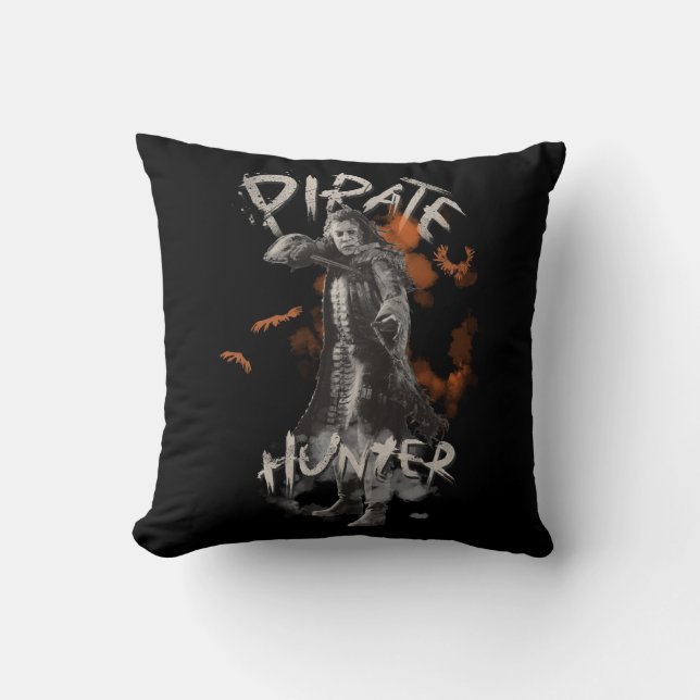 Captain Salazar - Pirate Hunter Throw Pillow (Front)