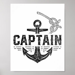 Captain Ship Boat Owner Skipper Lover Poster