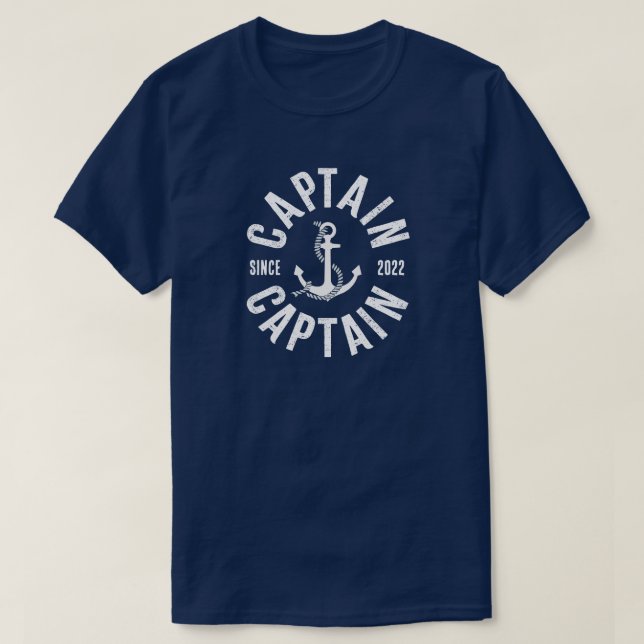 Captain Since 2022 T-Shirt (Personalized Year) (Design Front)