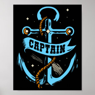 Captain Skipper Ship Lover Boat Owner  Poster