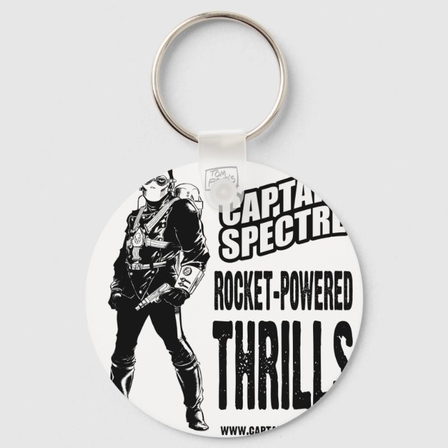 Captain Spectre and the Lightning Legion Keychain (Front)