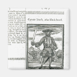 Captain Teach, Alias Black Beard Magnet