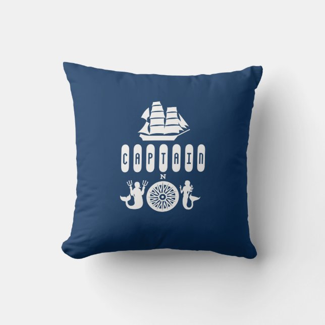 CAPTAIN THROW PILLOW (Front)