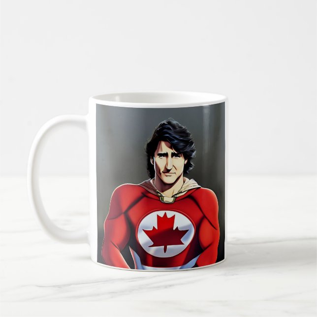 Captain Trudeau, Canada's Hero Coffee Mug (Left)
