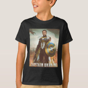 Captain Ukraine Fight Pray For Ukraine I Stand Wit T-Shirt