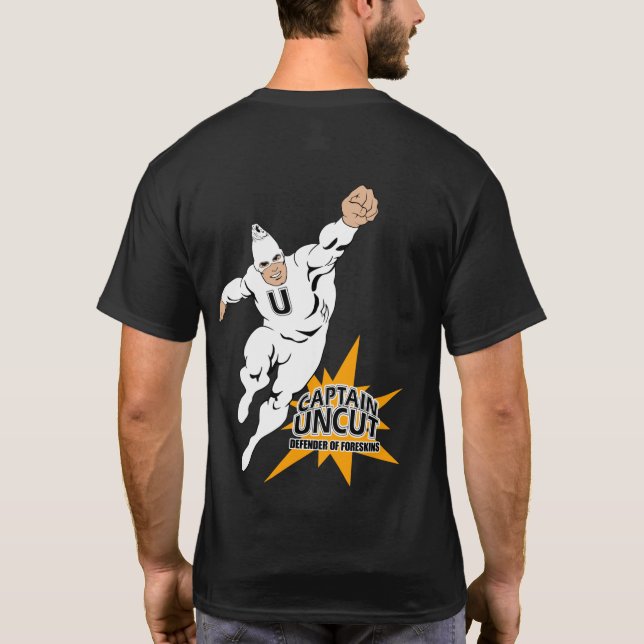 Captain Uncut (back) T-shirt (Back)