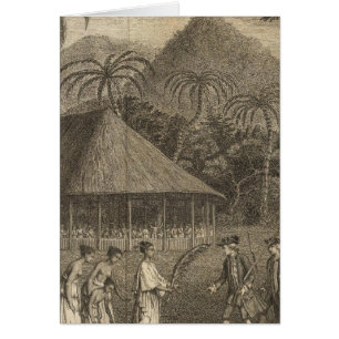 Captain Wallis and Tahitians