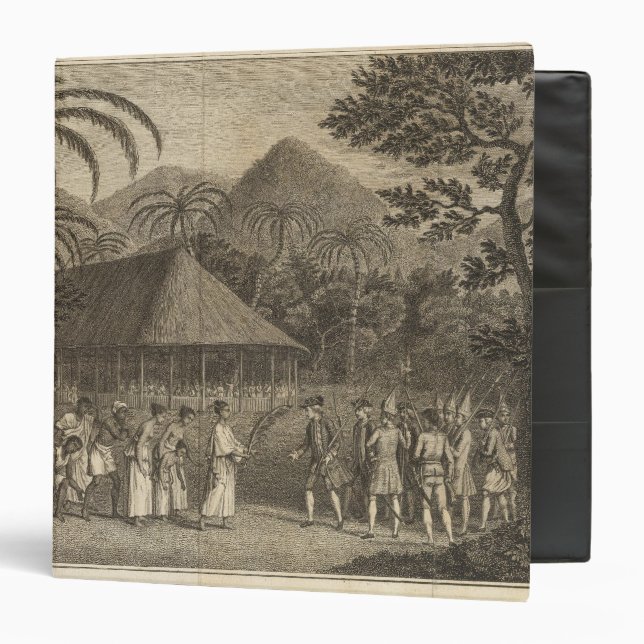 Captain Wallis and Tahitians Binder (Front/Inside)