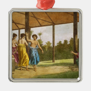 Captain Wallis, on his arrival in O'Taheite Metal Ornament