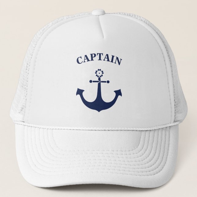 Captain with Japanese anchor Trucker Hat (Front)
