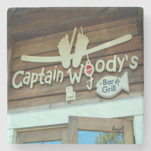 Captain Woody's Hilton Head Island Coaster. Stone Coaster