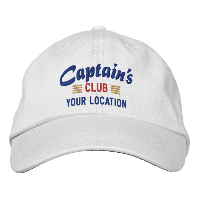 Captain's CLUB Personalize it Embroidered cap (Front)