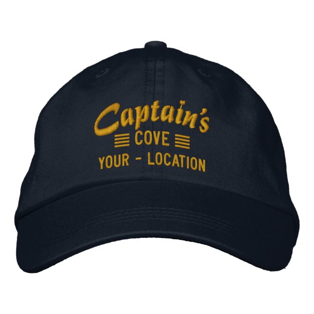 Captain's COVE Personalize it Embroidered cap (Front)