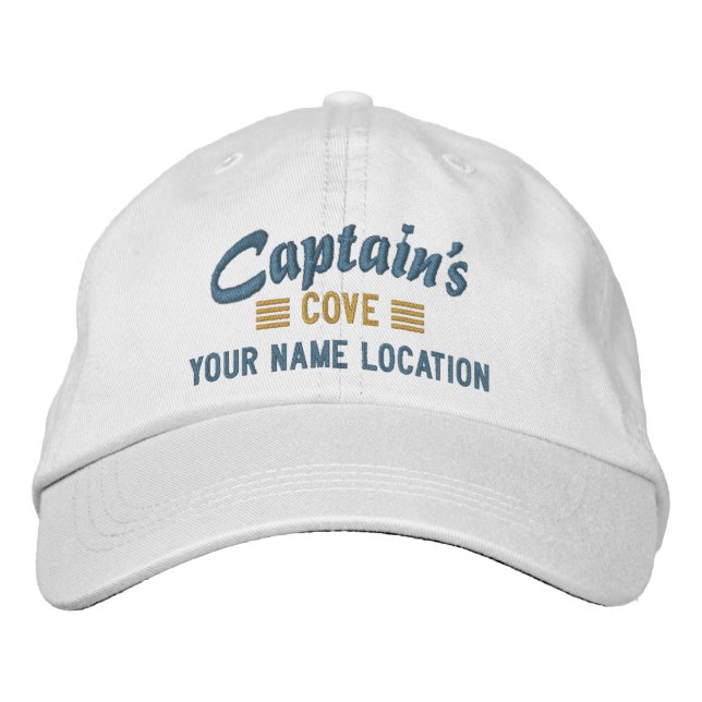 Captain's COVE Personalize it Embroidered cap (Front)