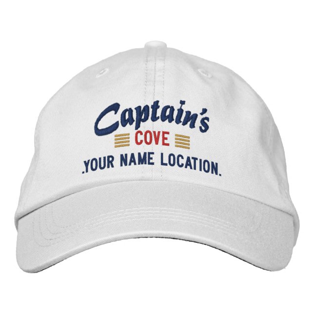 Captain's COVE Personalize it Embroidered cap (Front)