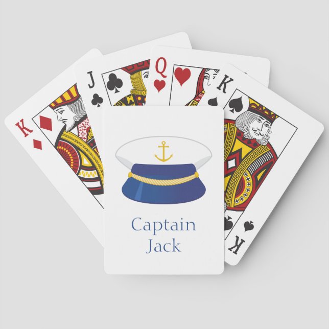 Captain's Hat Bicycle Playing Cards (Back)