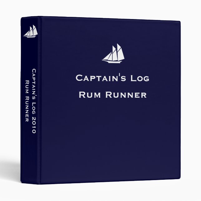 Captain's Log ~ Changeable Year Binder (Front/Spine)
